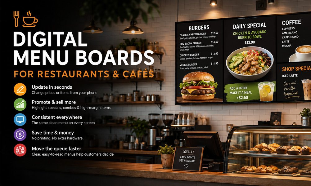 Digital Menu Boards for Restaurants and The Complete 2026 Guide